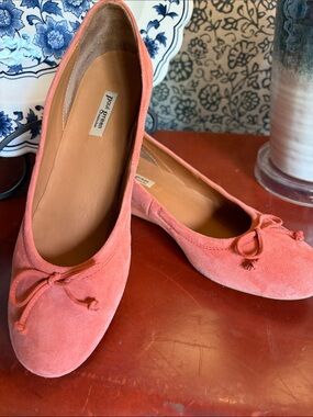 Paul Green Coral Suede Ballet Wedge Heel with Bow